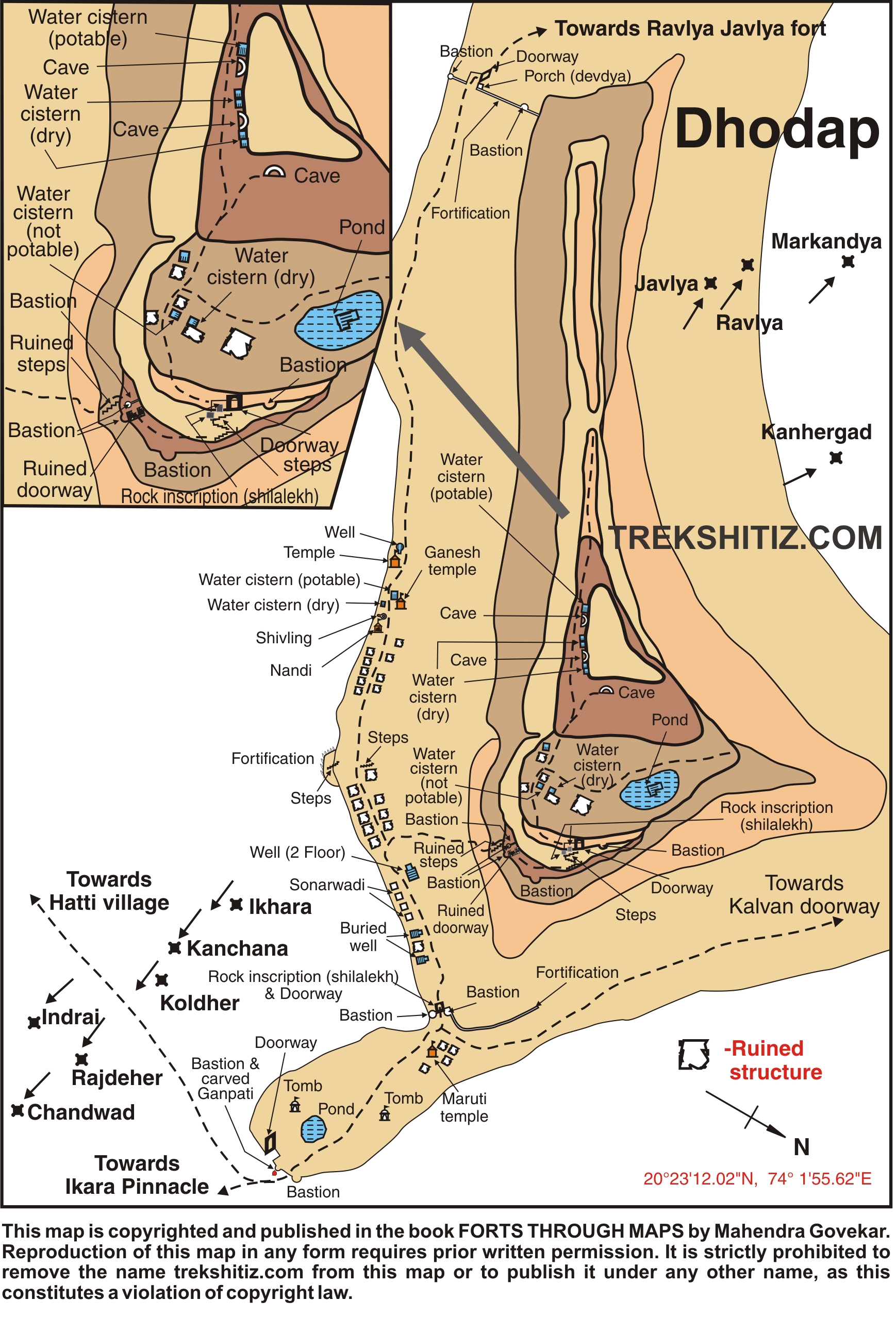 Dhodap English Map